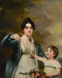 Portrait of lucy anne boswall of blackadder and her daughter by Henry Raeburn, Oil on canvas, offered Nov 2025