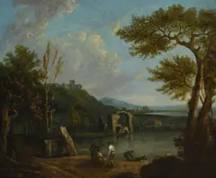 And later interventions by Richard Wilson, Oil on canvas, offered Nov 2025
