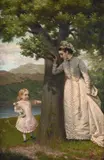 Hide and seek by Enrico Patalano, Oil on canvas, offered Nov 2025