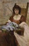 Portrait of ella king-hall by Henry Charles Seppings Wright, Oil on canvas, offered Nov 2025