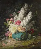 Night blowing stock by William Jabez Muckley, Oil on canvas, offered Nov 2025