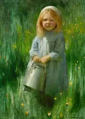 The little mother by Arthur Hacker, Oil on canvas, offered Nov 2025
