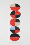Construction study by Terry Frost, Gouache and collage, shaped, offered Oct 2025