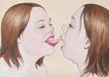 Kissing me (there are things inside my head that nobody knows abou by Ellie Howitt, 2000, Mixed media on card laid to board, offered Oct 2025