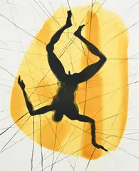 Free (from save the children one hundred years print portfolio) by Antony Gormley, Lithograph with screen printed glaze and hand poured varnish, offered Oct 2025