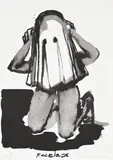 Faceless by Marlene Dumas, 1993, Screenprint, offered Oct 2025