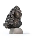 First portrait of kitty (with curls) by Jacob Epstein, Bronze Height, offered Oct 2025