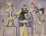 Natural forms by Graham Sutherland, Watercolour, gouache and crayon, offered Oct 2025