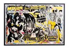 Introductions by Michael Viviani, 2012, Collage on canvas, offered Oct 2025