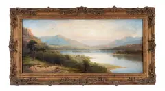 Loch lomond by Joseph Wrightson McIntyre, Oil on canvas, offered Oct 2025