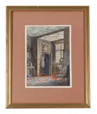 The panelled hall by Edward John Poynter, Pencil and watercolour, offered Oct 2025