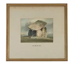 Trevethy quoit by John Britton, Watercolour, offered Oct 2025
