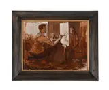Jehan daly painting janet by John Stanton Ward, Oil on canvas laid to board, offered Aug 2025