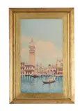 View of the piazzetta san marco by Eugenio Bonivento, Watercolour, offered Jul 2025