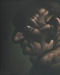 Grey profile by Peter Howson, Oil on canvas, offered Jul 2025