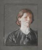 Portrait of grace orpen (née knewstub) by William Orpen, watercolor, offered Jul 2025
