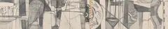 Designs for friezes (set of six) by Keith Grant, Watercolour and pencil, offered Jul 2025