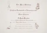Certificat de lecture by Marcel Duchamp, pencil, offered Jul 2025