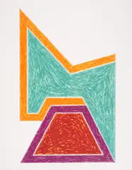 Wolfeboro by Frank Stella, Lithograph with screenprint in colours, offered Jul 2025
