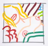 New Bedroom Blonde Doodle by Tom Wesselmann, Screenprint in colours, offered Jul 2025