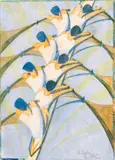 The Eight by Cyril Power, Linocut printed in colours, offered Jul 2025