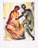 Anthony and Cleopatra by Salvador Dalí, Lithograph printed in colours, offered Jul 2025