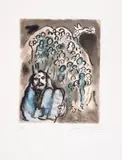 Moïse Et Son Peuple by Marc Chagall, Lithograph printed in colours, offered Jul 2025