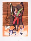 Christopher Columbus Discovers America by Salvador Dalí, Lithograph printed in colours, offered Jul 2025