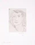 Visage de trois quarts by Henri Matisse, Etching on chine collé, offered Jul 2025