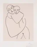 Vierge et Enfant by Henri Matisse, Lithograph on chine applique, offered Jul 2025