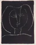 Tête de Femme Fond Noir by Pablo Picasso, Lithograph, offered Jul 2025