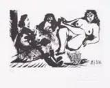 347 Series: Cavalier En Visite Chez Une Fille by Pablo Picasso, Etching, offered Jul 2025