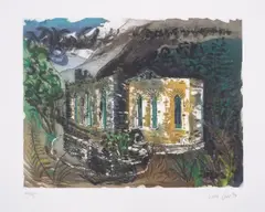 St Gaudenzio by Luke Piper, Etching with aquatint printed in colours, offered Jul 2025