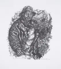 Appears the man (not in grayson) by Ivan Albright, Lithograph, offered Jul 2025