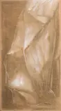 The cliff by Morris Graves, Tempera on paper laid down to canvas, offered Jul 2025
