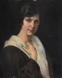 Portrait of a lady by Franz Aumer, Oil on canvas, offered Jun 2025