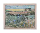 Landscape with flowers by David Rolt, Oil on canvas, offered Jun 2025