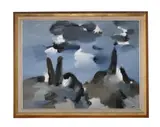 Ultramar, sombra, negro by Antonio Lago Rivera, Oil on canvas, offered Jun 2025