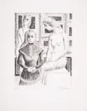 Femme au Tambouret by Paul Delvaux, Lithograph, offered Jun 2025