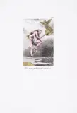 Los incas peludos del atardecer by Salvador Dalí, Drypoint on heliogravure with pochoir in colours, offered Jun 2025