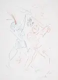 Le tournoi de Galore by Salvador Dalí, Engraving printed in colours, offered Jun 2025