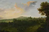 A hillside landscape by Edmund Garvey, Oil on canvas, offered Jun 2025