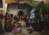 Danse du vito by Jules Worms, Oil on canvas, sold Jun 2025