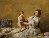 Bath time by William Powell Frith, Oil on panel, sold Jun 2025