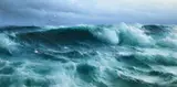 Cornish seas by David James, Oil on canvas, sold Jun 2025