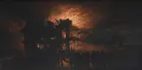 Burning of the spa, scarbrough 1876 by Alphonse Neumans, Oil on canvas, sold Jun 2025
