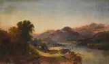Ben venue in the distance, scotland by Joseph Horlor, Oil on canvas, offered Jun 2025