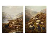 Highland cattle by Robert Watson, Oil on canvas, a pair Both signed and dated '1910', sold Jun 2025