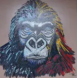 Kong the Gorilla by Diana Richardson, acrylic on canvas, offered Apr 2026