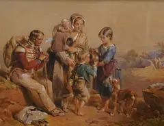 A Wayside Rest by Frederick Taylor, watercolour, sold Apr 2026